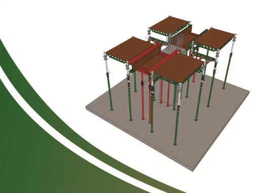 Cofragem de aço para construção de forma de mesa Cofragem verde Cofragem de mesa