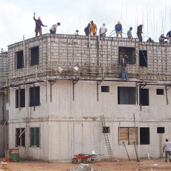 Sistema de cofragem de liga de alumínio de concreto para construção de fábrica para construir uma casa acessível