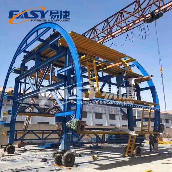 Fácil andaime material de construção coluna de concreto aço alumínio painel plástico sistema de túnel laje prop cone acessórios cofragem de estrutura de aço para construção